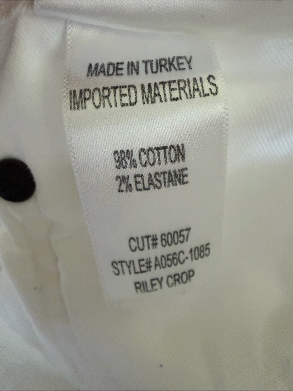 Agolde Riley Cropped White Jeans - Picture 8 of 10